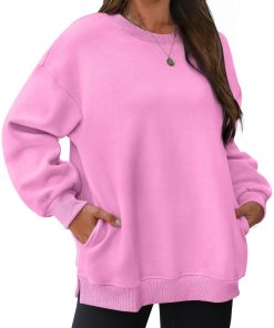 🔥Women's Oversized Crewneck Sweatshirts with Pockets (Buy 2 Free Shipping)